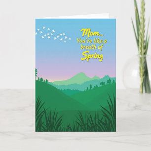 Spring Mom Sentiment Card