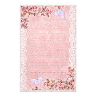 Romantic Stationery Templates, Romantic Custom Stationery Templates