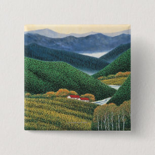 Spring Mountains 2 Inch Square Button