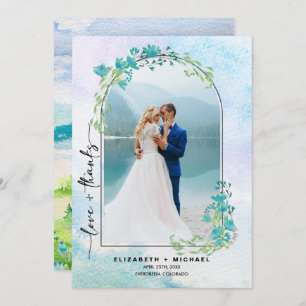 Spring Mounts Mariage Merci Carte photo