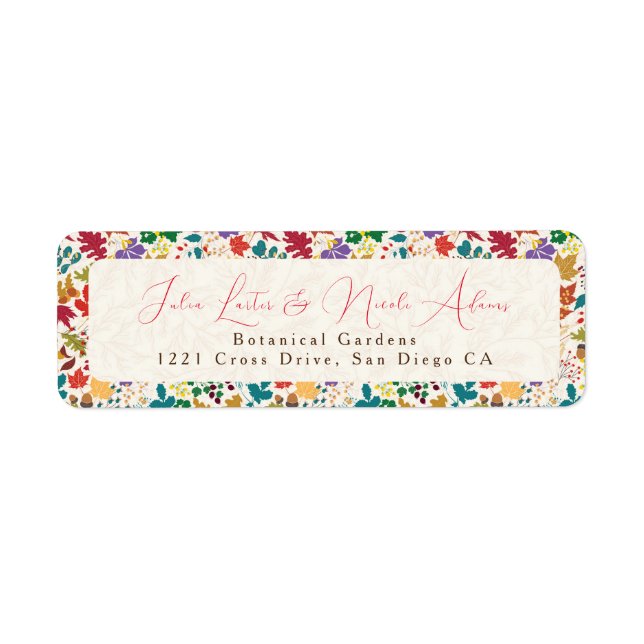 Spring Mustard Yellow Purple Meadow Flower Wedding (Front)