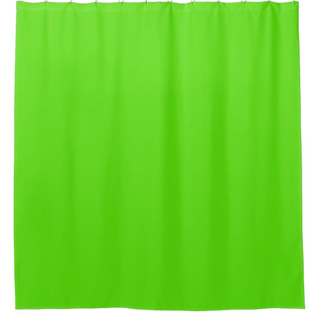 Spring Neon Green Shower Curtain (Front)