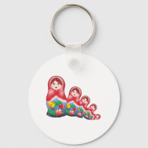 Spring Nesting Dolls Keychain