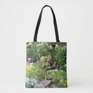 Spring Northside Cottage Rock Garden Tote Bag