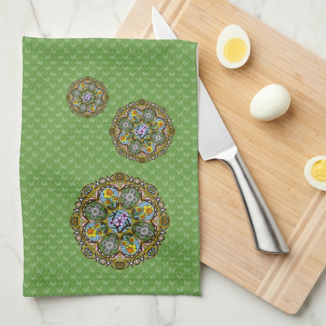 Spring Nouveau Hand Towel (Quarter Fold)