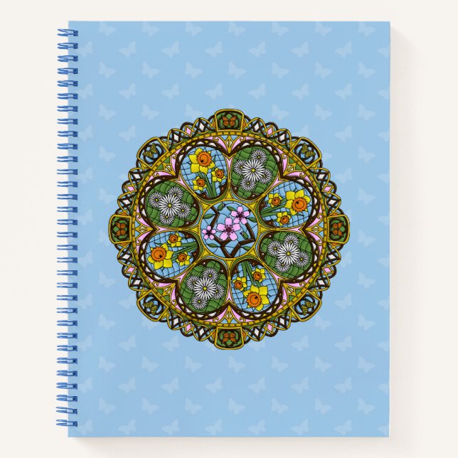 Spring Nouveau Spiral Notebook (Front)