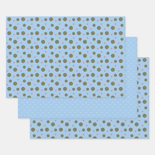 Spring Nouveau Wrapping Paper Set (Set)