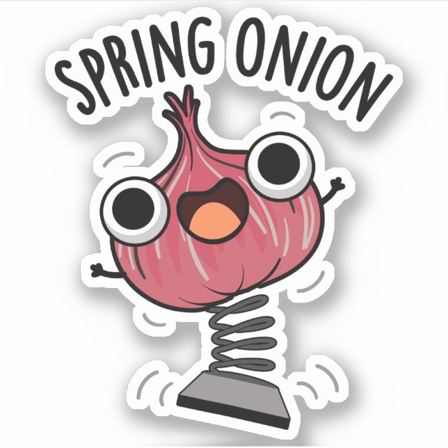 Spring Onion Funny Veggie Pun  (Front)
