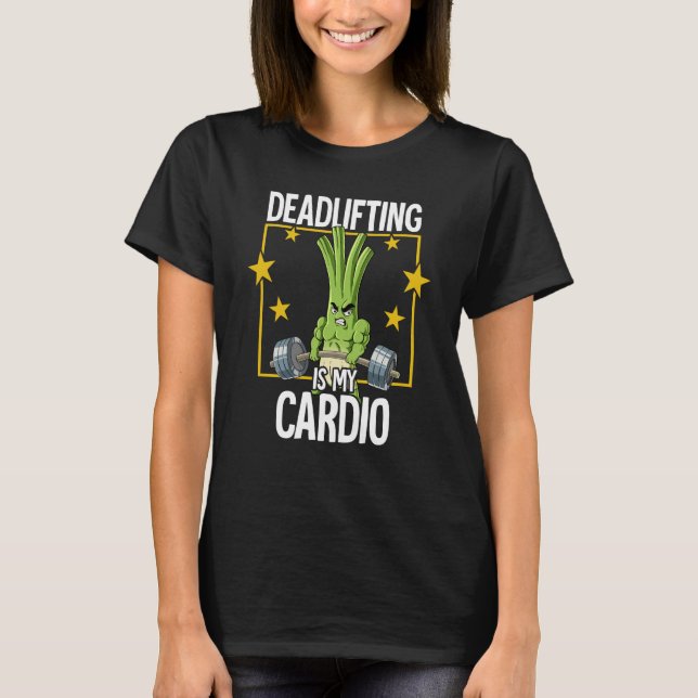 Spring Onion Gym Weight Training Deadlift  1 T-Shirt (Front)