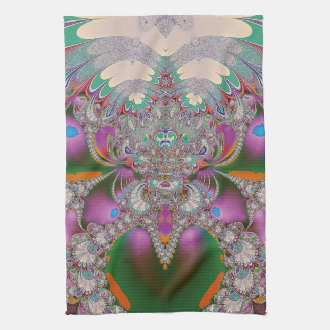 Spring Owl Kitchen Towel (Vertical)