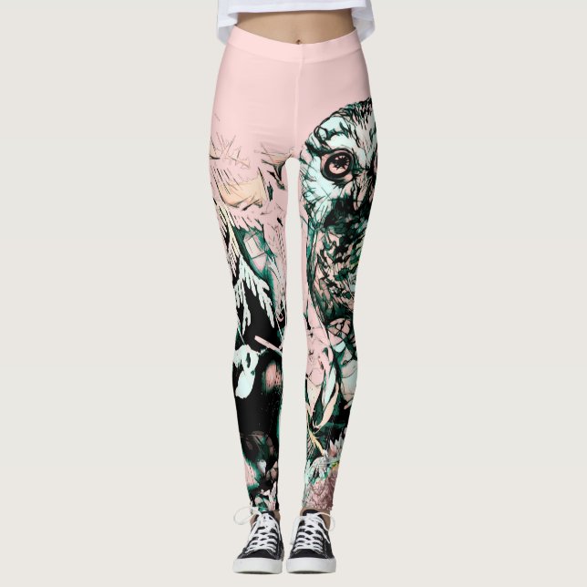 Spring owl Leggings (Front)