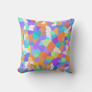 Spring Paint Beach Glass Throw Pillow