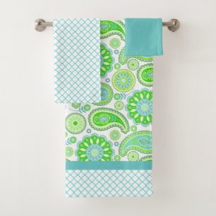 Spring Paisley Bath Towel Set