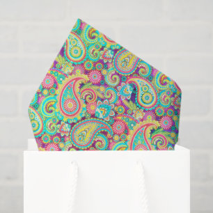 Spring paisley tissue paper