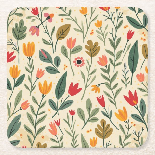Spring Paper Coaster (Front)