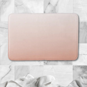 spring pastel colour blush peach ombre dusty pink bath mat