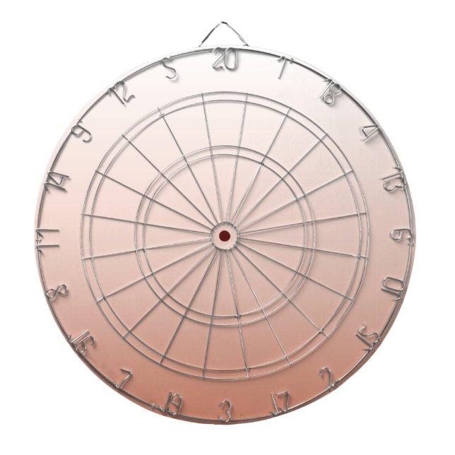 spring pastel colour blush peach ombre dusty pink dartboard (Front)