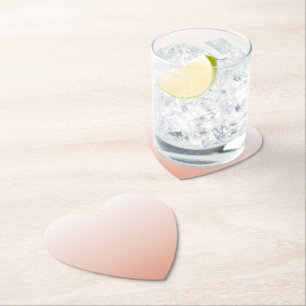 spring pastel colour blush peach ombre dusty pink paper coaster