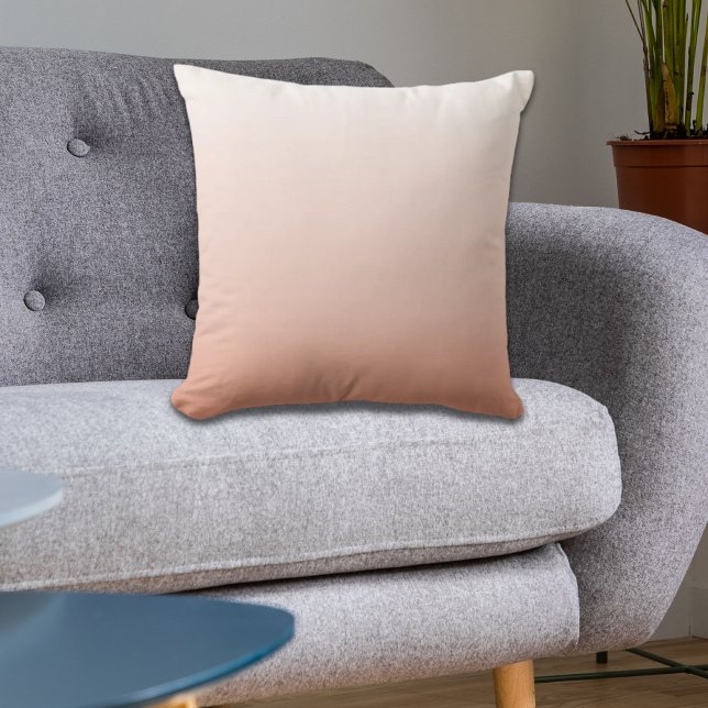 spring pastel colour blush peach ombre dusty pink throw pillow (spring pastel color blush peach ombre dusty pink throw pillow)