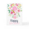 Spring pastel floral watercolor birthday script