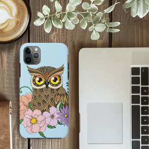 Spring Pastel Flowers Owl iPhone 11 Pro Max Case