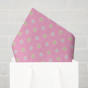 Spring Pastel Patterns pink green yellow sweet Tissue Paper