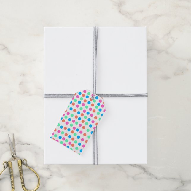 Spring Pastel Spots Gift Tags (With Twine)