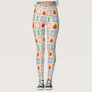 Spring Patches Leggings