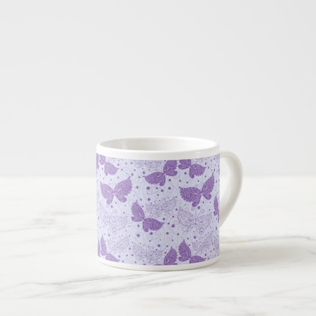 Spring Pattern Espresso Cup (Front Right)