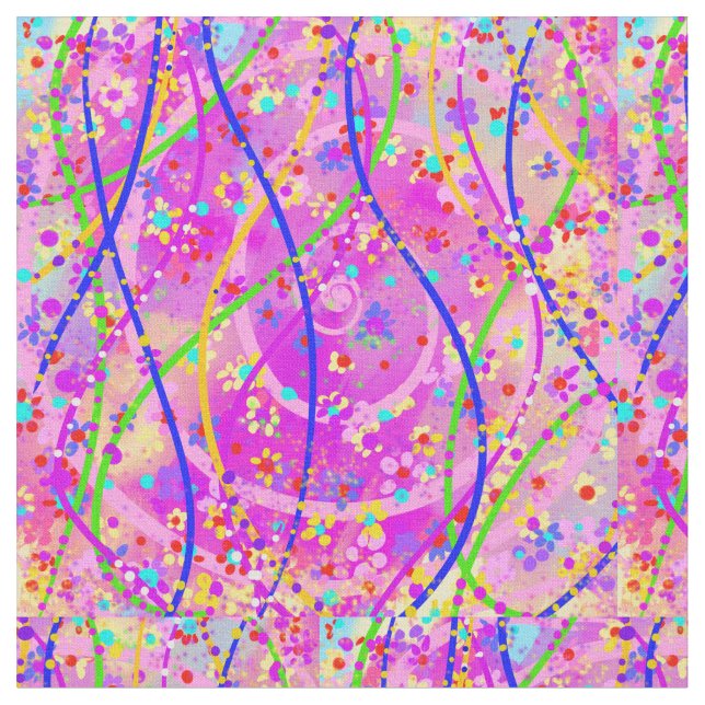 Spring Pattern Fabric (Close Up)