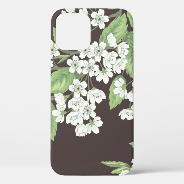 Spring pattern, green branches seamless. Case-Mate iPhone case (Back)