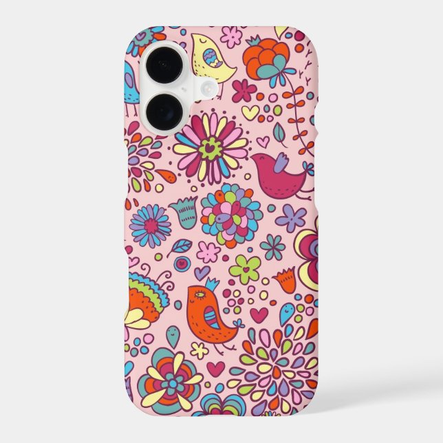 Spring pattern with colourful flowers (Back)