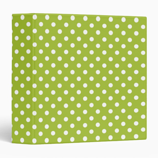 Spring pattern with white polka dots binder (Front/Spine)