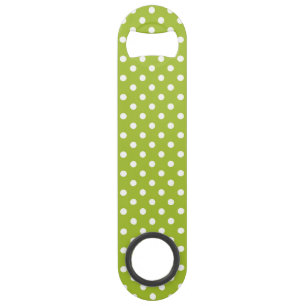 Spring pattern with white polka dots speed bottle opener