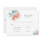 Spring peach and blue modern floral wedding