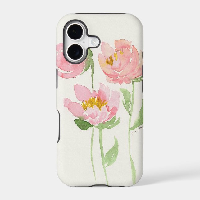 Spring peonies phone case (Back)