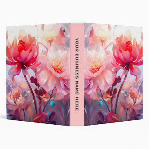 Spring Peony Bloom Garden Watercolor Binder