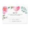 Spring Peony Floral Wedding Reply Card