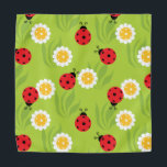 Spring pickleball on fresh green bandana<br><div class="desc">Cute,  full of positive vibes pickleball top with pickleball ladybugs and pickleball daisies. Great outfit to wear on pickleball court,  perfect as a gift for pickleball lady.
 

Happy wearing and best wishes for your future games!</div>