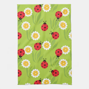 Spring pickleball on fresh green kitchen towel