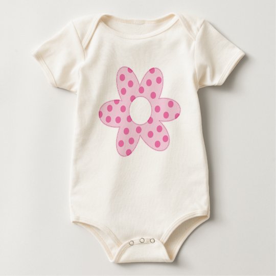 Spring Pink Daisy Baby Bodysuit
