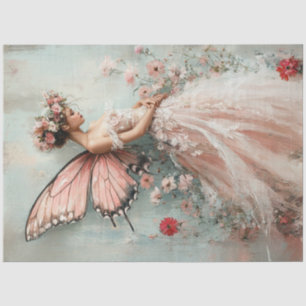 Spring Pink Fairy Portrait  Tissue Paper