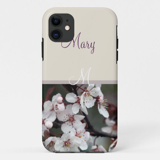 spring plum flowers Case-Mate iPhone case (Back)