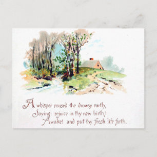 Spring Poem Postcard