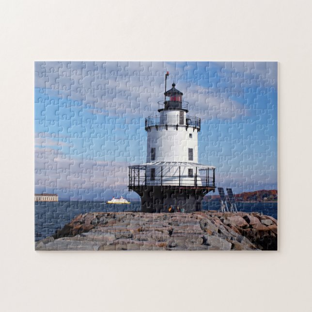 Spring Point Ledge Lighthouse, Maine Puzzle (Horizontal)