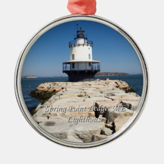 Spring Point Ledge Lighthouse Metal Ornament