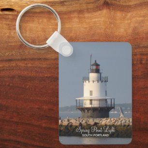Spring Point South Portland Lighthouse Keychain
