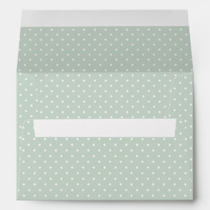 Spring Polka Dots Classic   Muted Sage Envelope