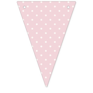 Spring Polka Dots Classic Soft Blush Bunting Flags