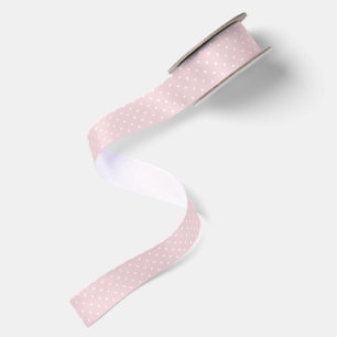 Spring Polka Dots Classic   Soft Blush Satin Ribbon